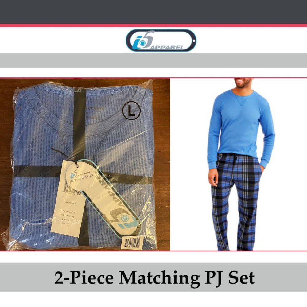 2 for $20 Thermal Sleepwear Fleece Men’s Pajama 2-Piece Set